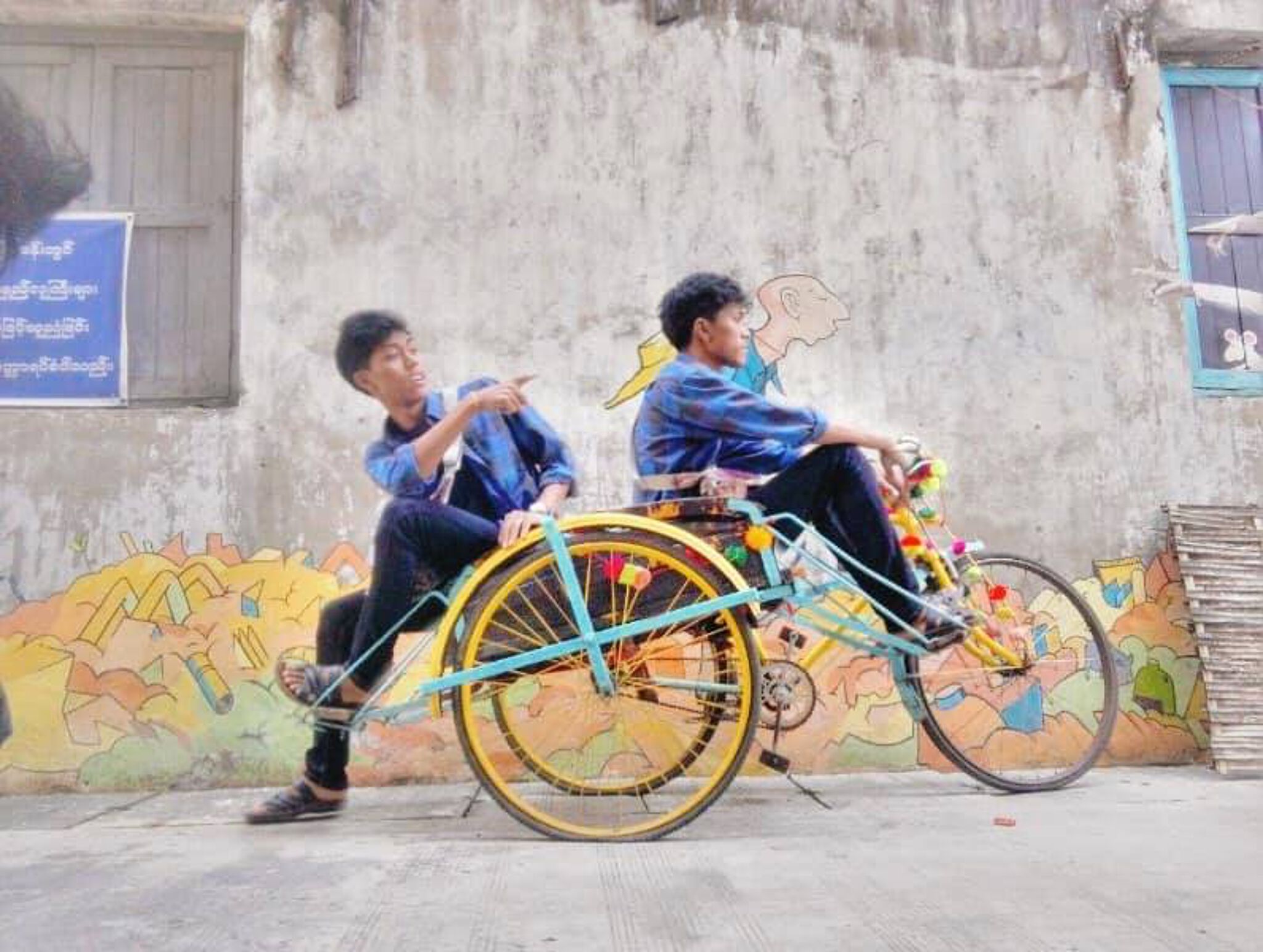 alexandre bertrand&mdash;Htun Htun on his rickshaw