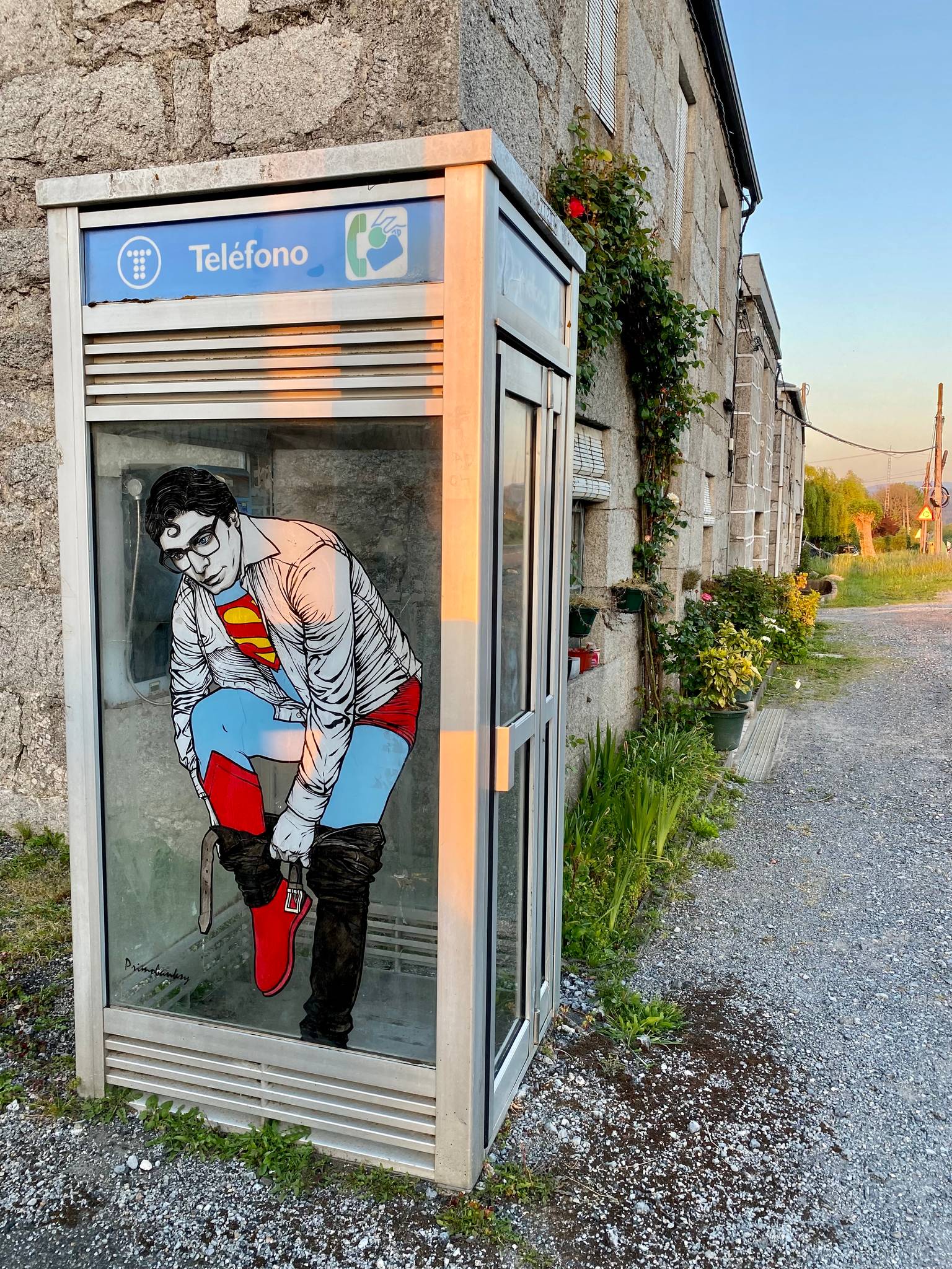 banksy phone booth