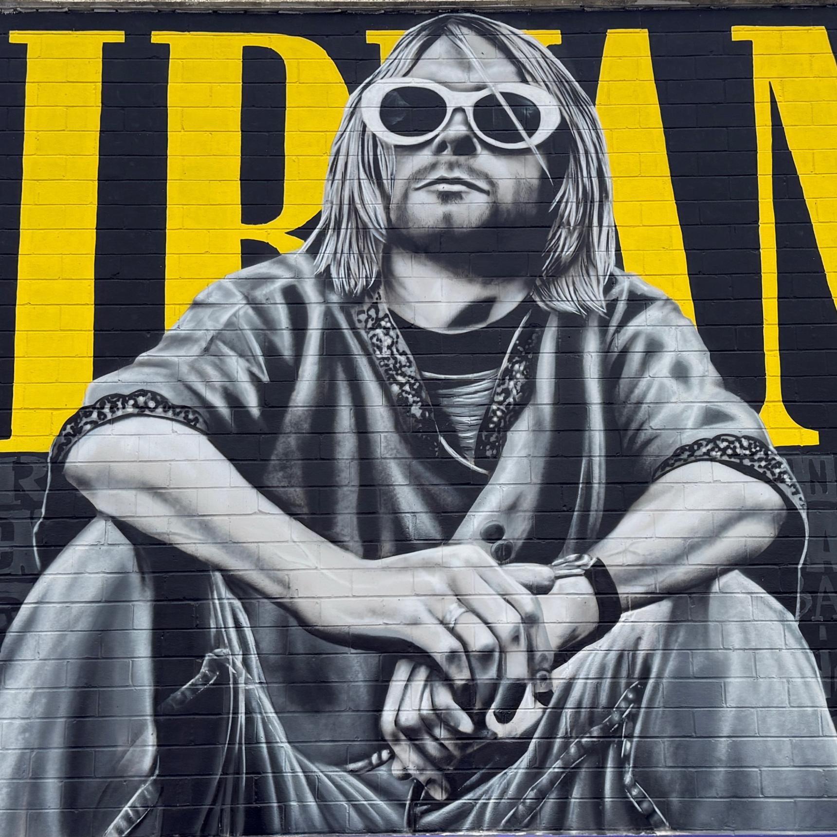 Kurt Cobain - Nirvana by Nik Soupé - Street Art Cities