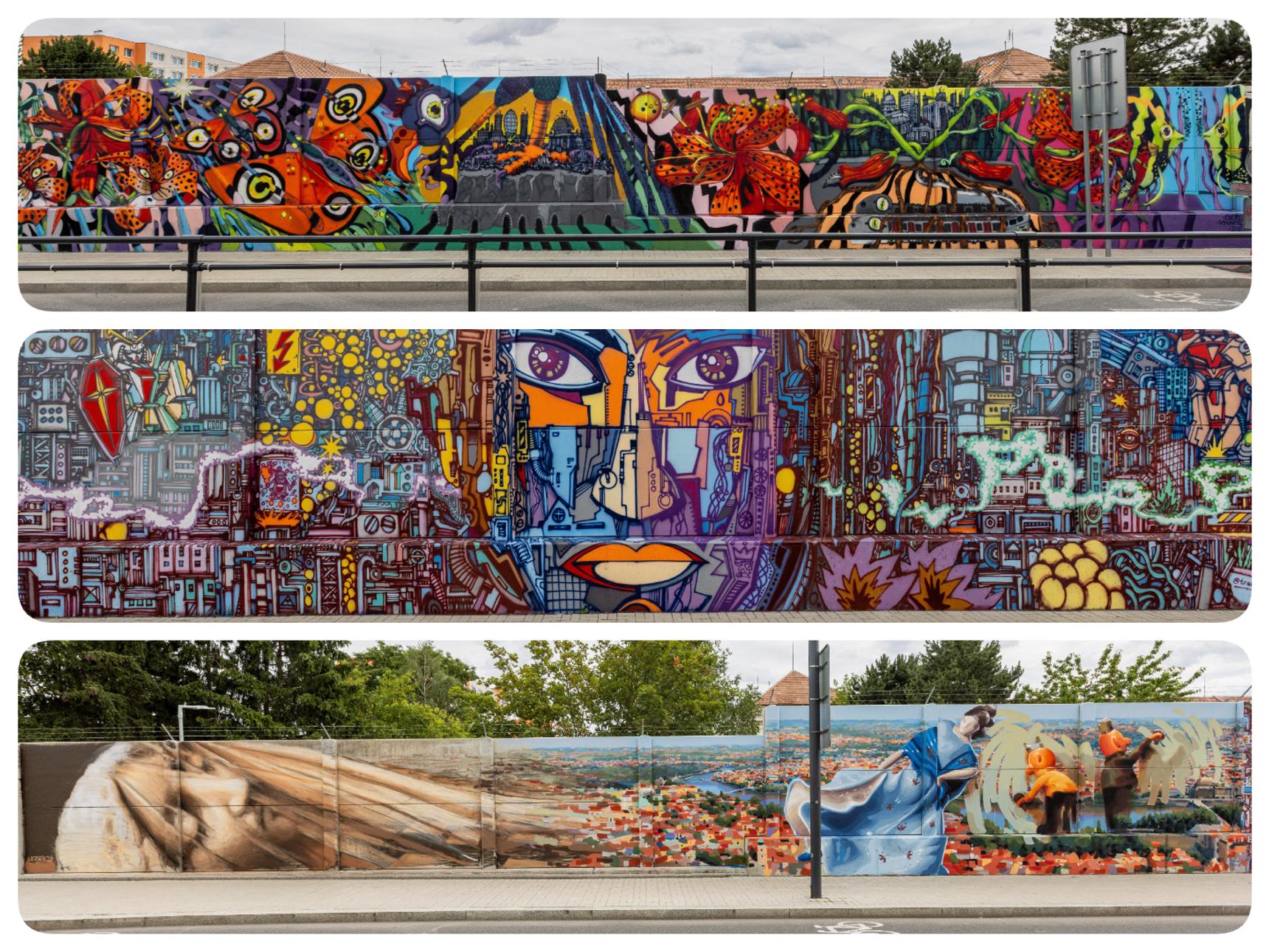 —Mural Ruzyně – Krása města v pohybu (City Beauty in Motion)