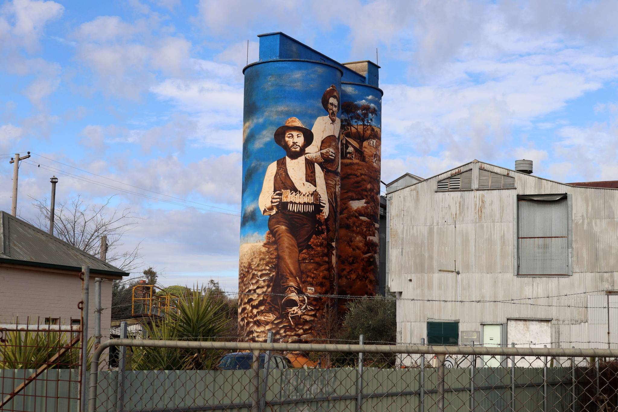 Heesco&mdash;Murrumburrah Mill Silo Art Stage 2