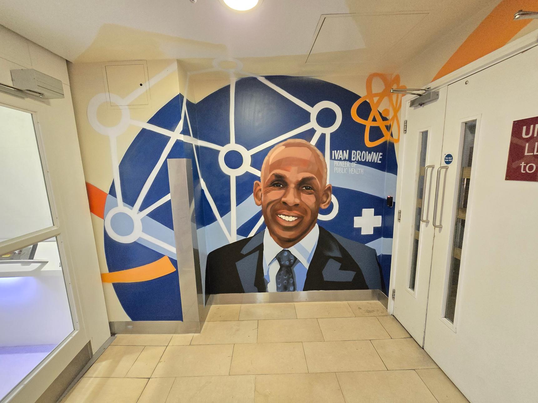 Graffwerk —Highcross Rooftop Carpark Access Corridor Mural