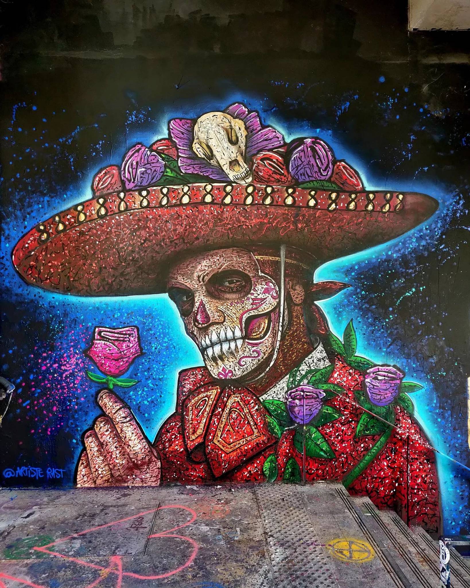 Artiste Rast&mdash;El dia de los muertos - Spray painting