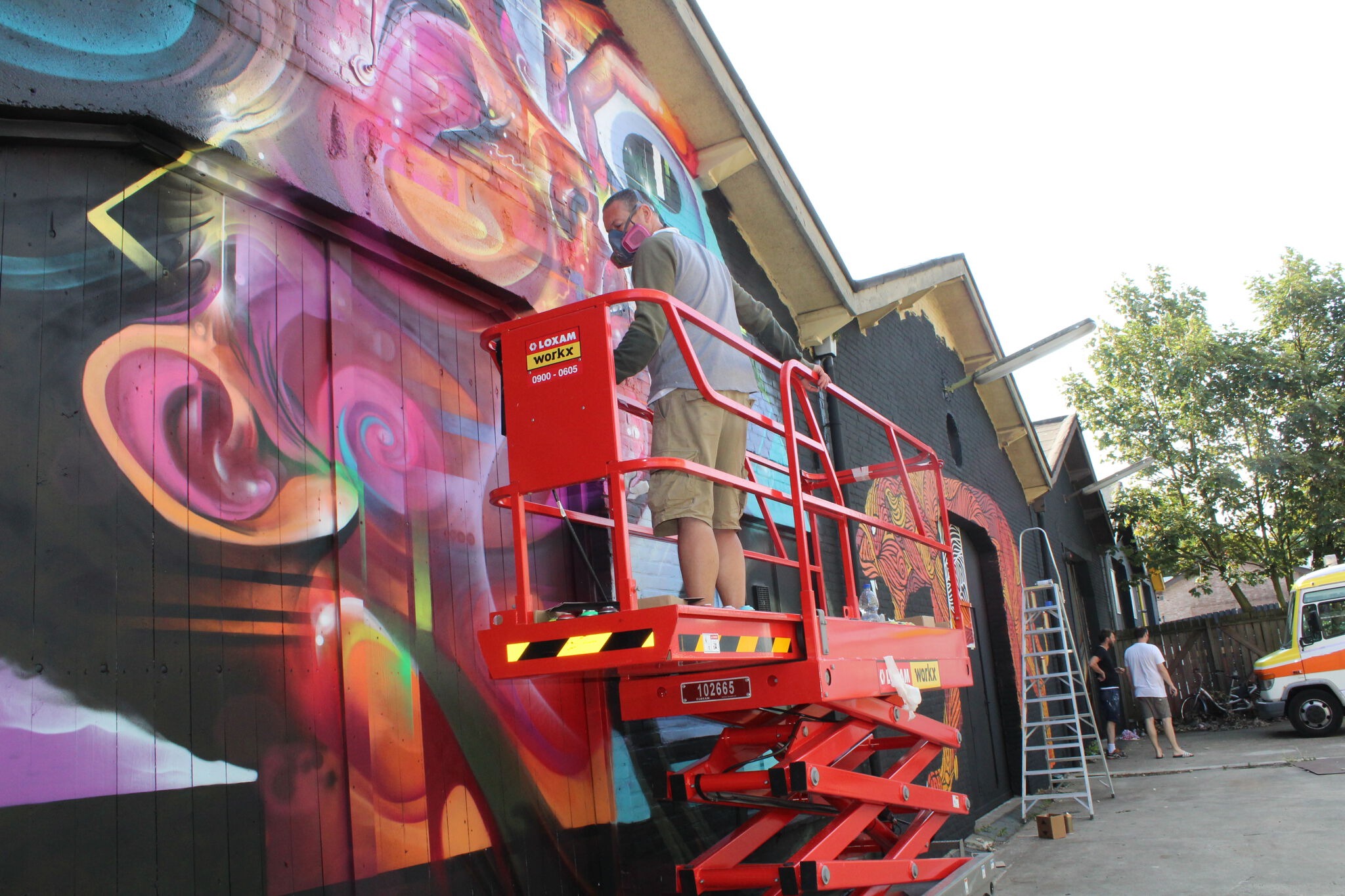 Mr Cenz, Hugo Mulder, for The Hague Street Art&mdash;Pollux Studio's mural 