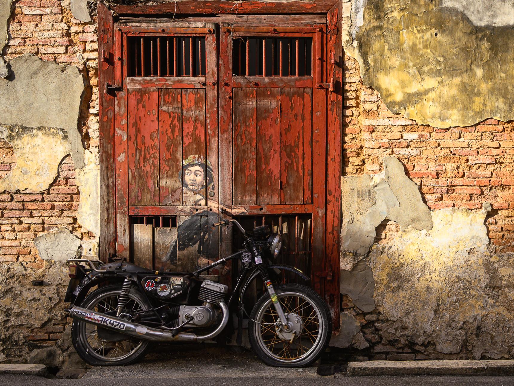 Ernest Zacharevic—Boy on Motorbike