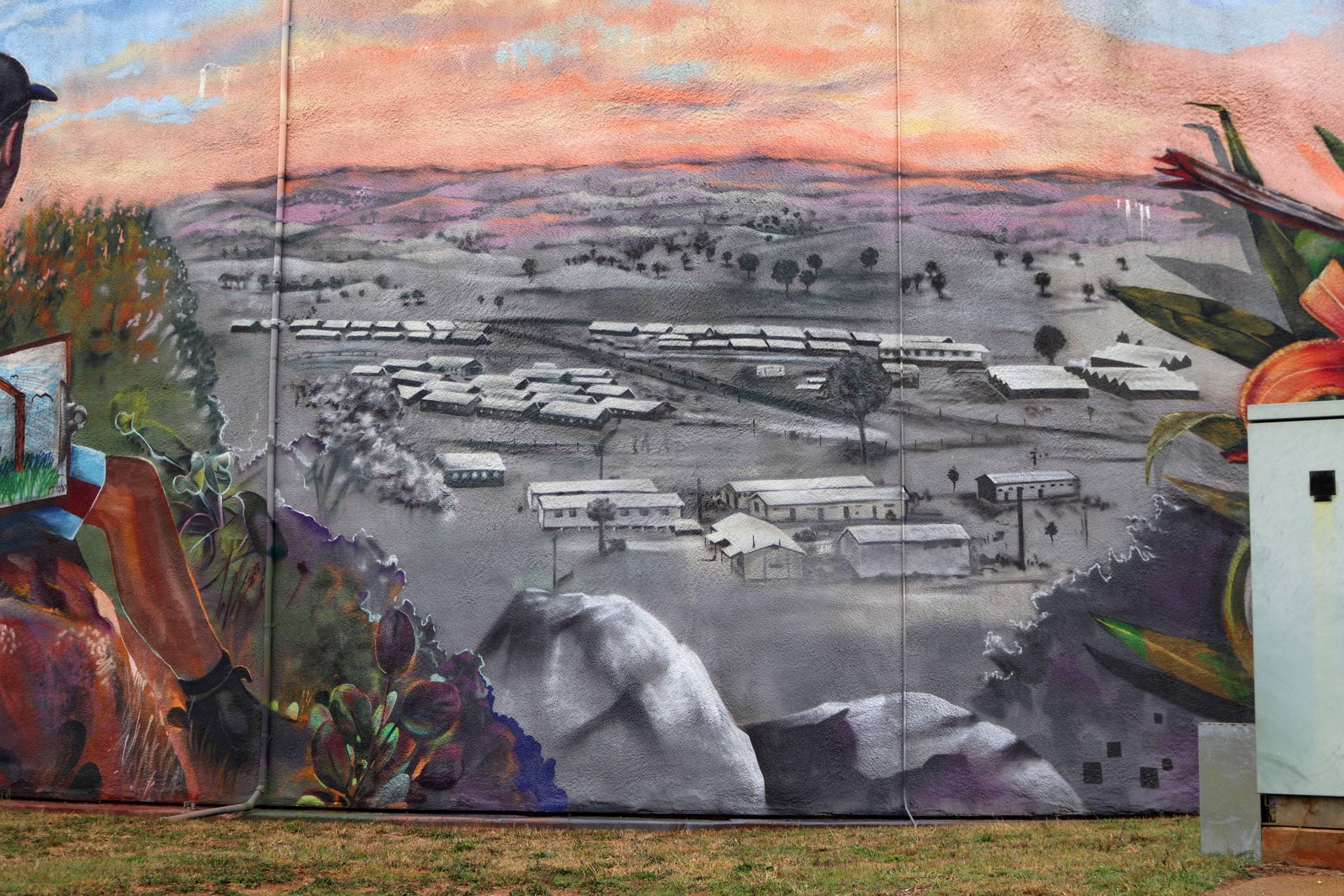 Drapl, The Zookeeper, The Brightsiders&mdash;Cowra POW Water Tank Mural