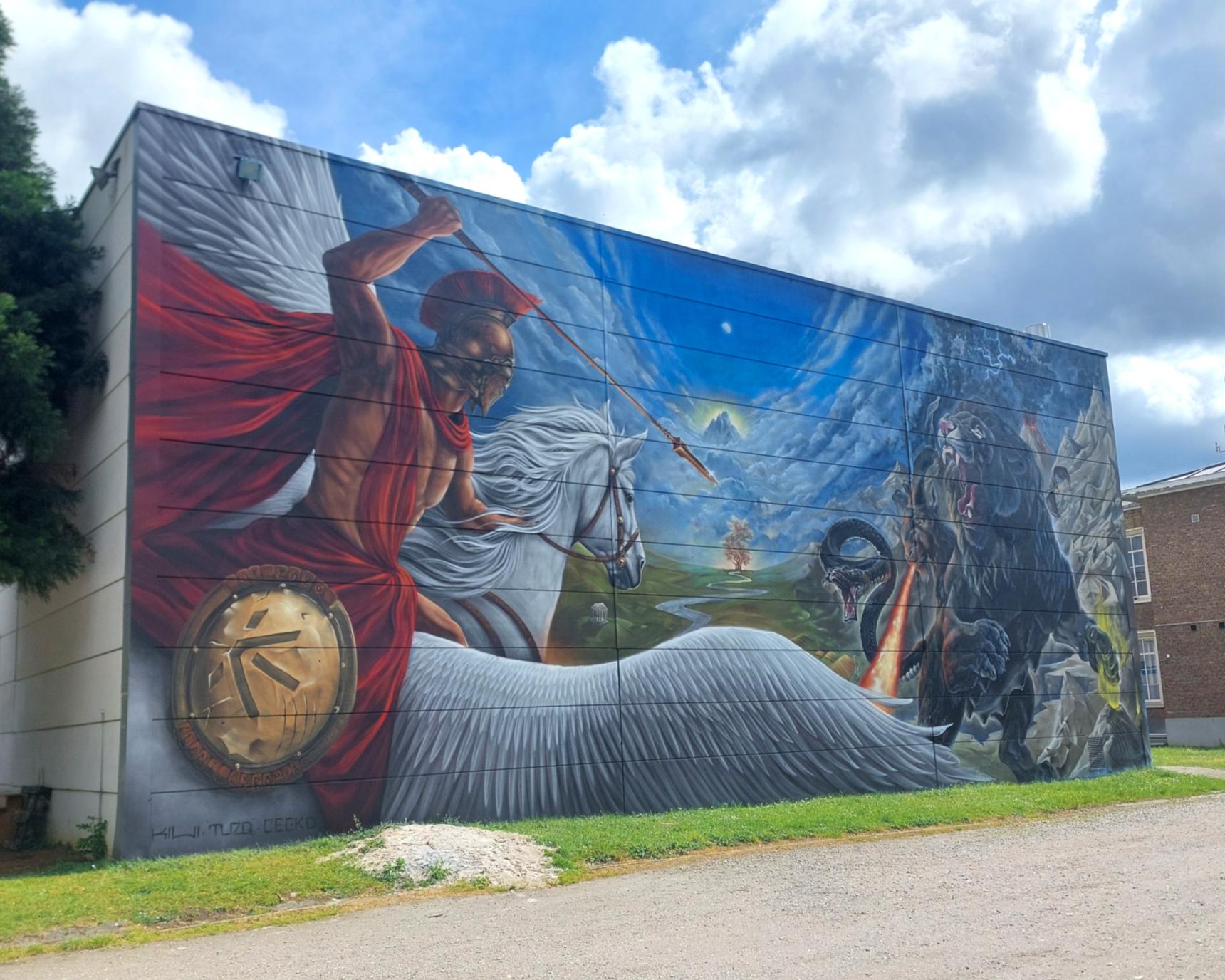 KIWI Wall Art, TUZQ, Cecko—Enantiodromia