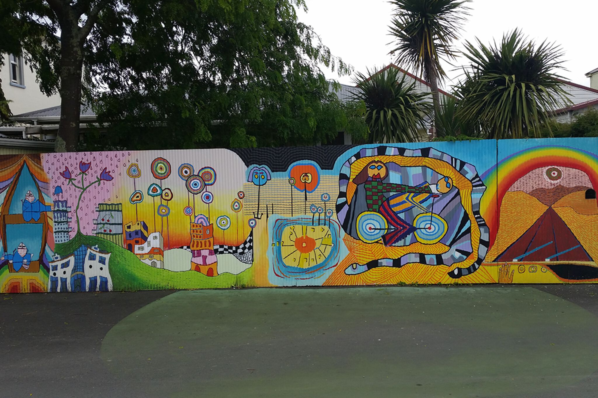 &mdash;Hundertwasser Mural