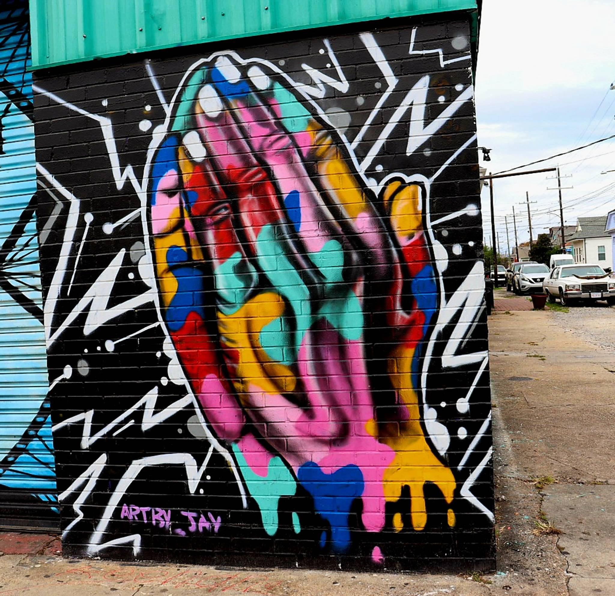 Jay McKay&mdash;Hands Mural 