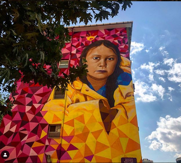 ParizOne, MrDheo&mdash;Greta Thunberg Mural