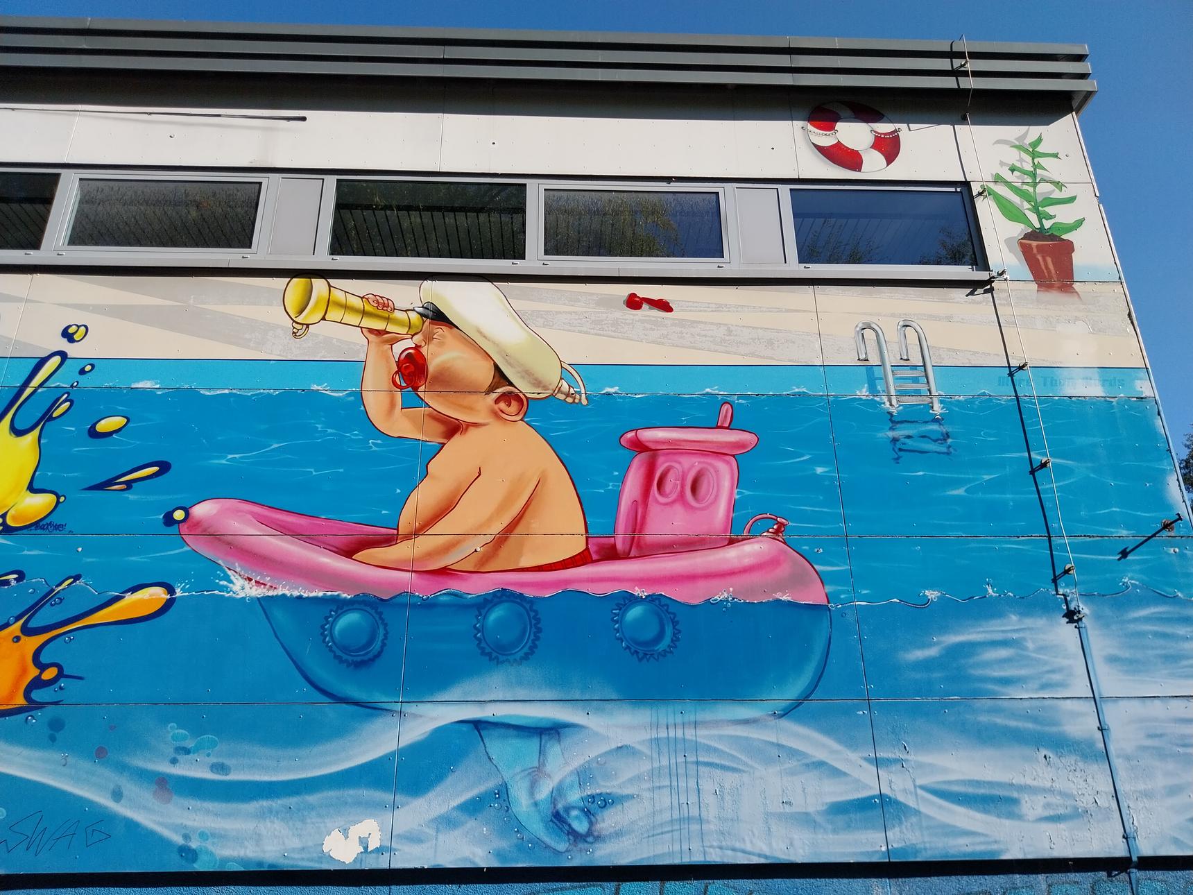Unknown - Dortmund—Mural Hallenbad Aplerbeck