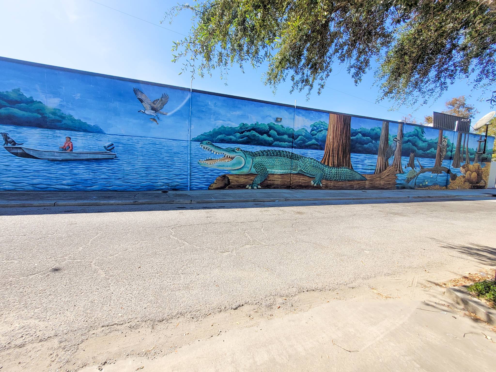 Mary Ann "Max" Bernardi, Max Bernardi Murals & More, LLC&mdash;Breaux Mart Bayou Mural