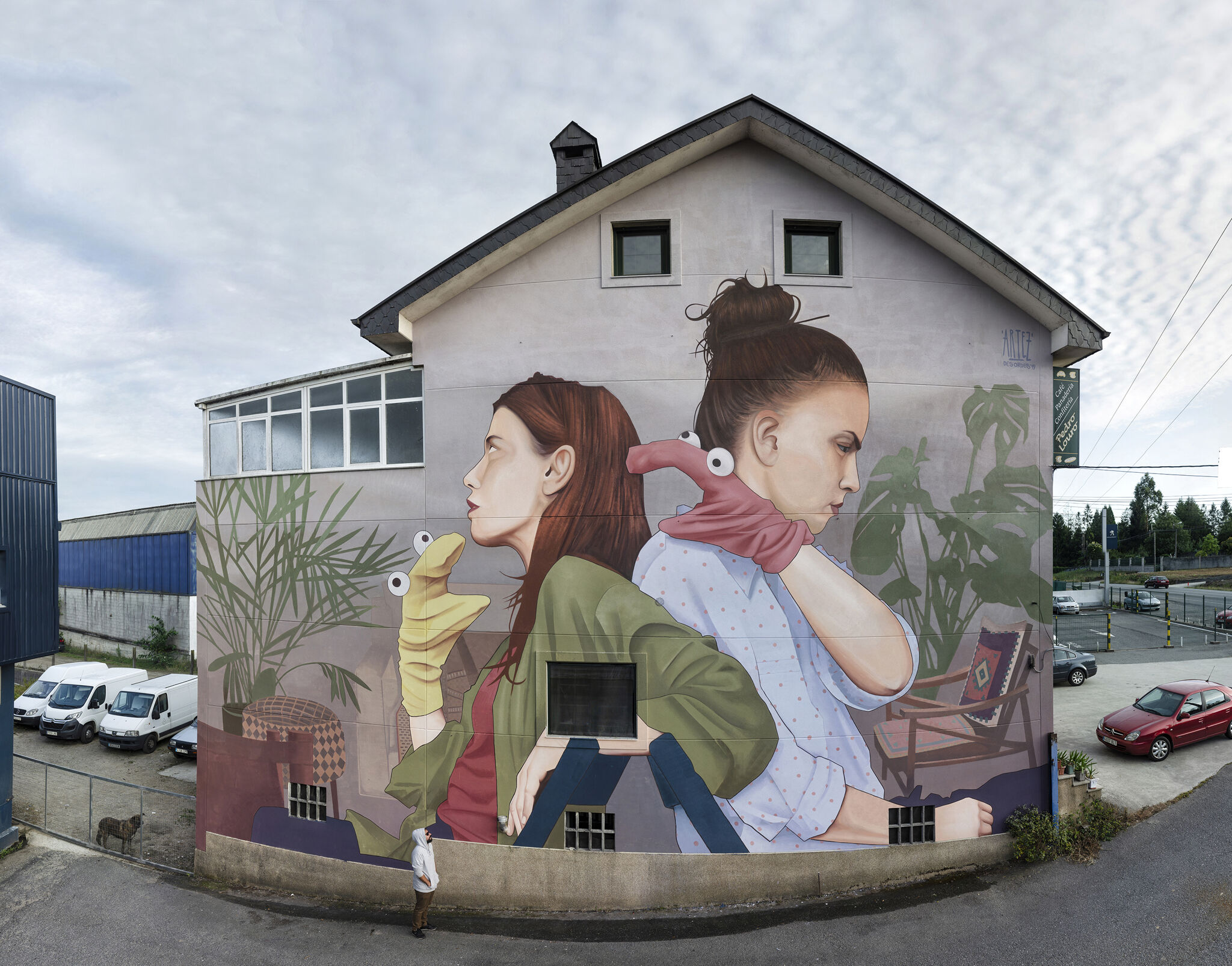 Artez&mdash;Wall by ARTEZ for DESORDES CREATIVAS 2019 in Ordes ( Galicia-Spain)