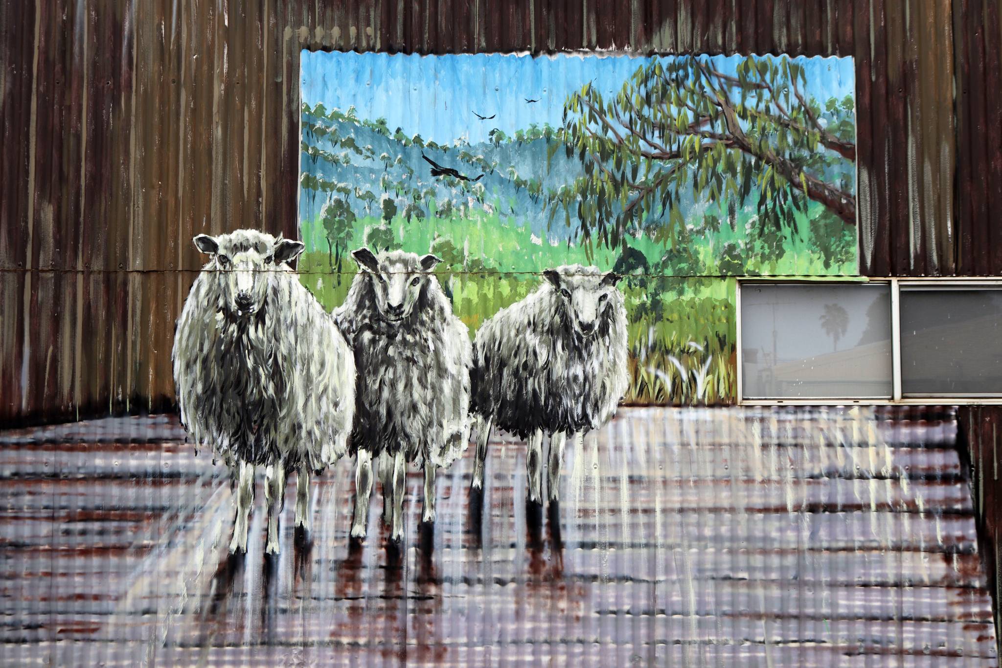 Simon White&mdash;Shearing Mural