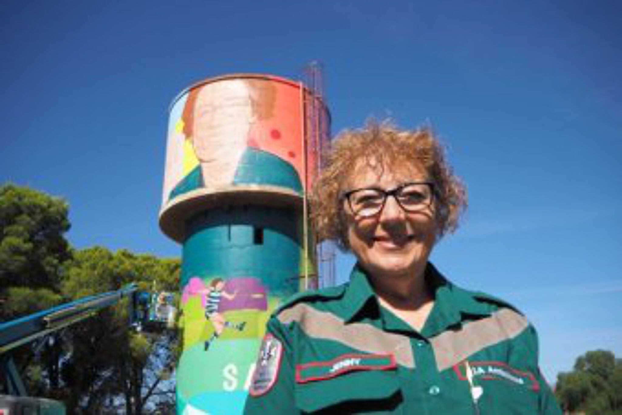 Australian Silo Art Trail, Vans The Omega, Sam Brooks&mdash;Snowtown Water Tower