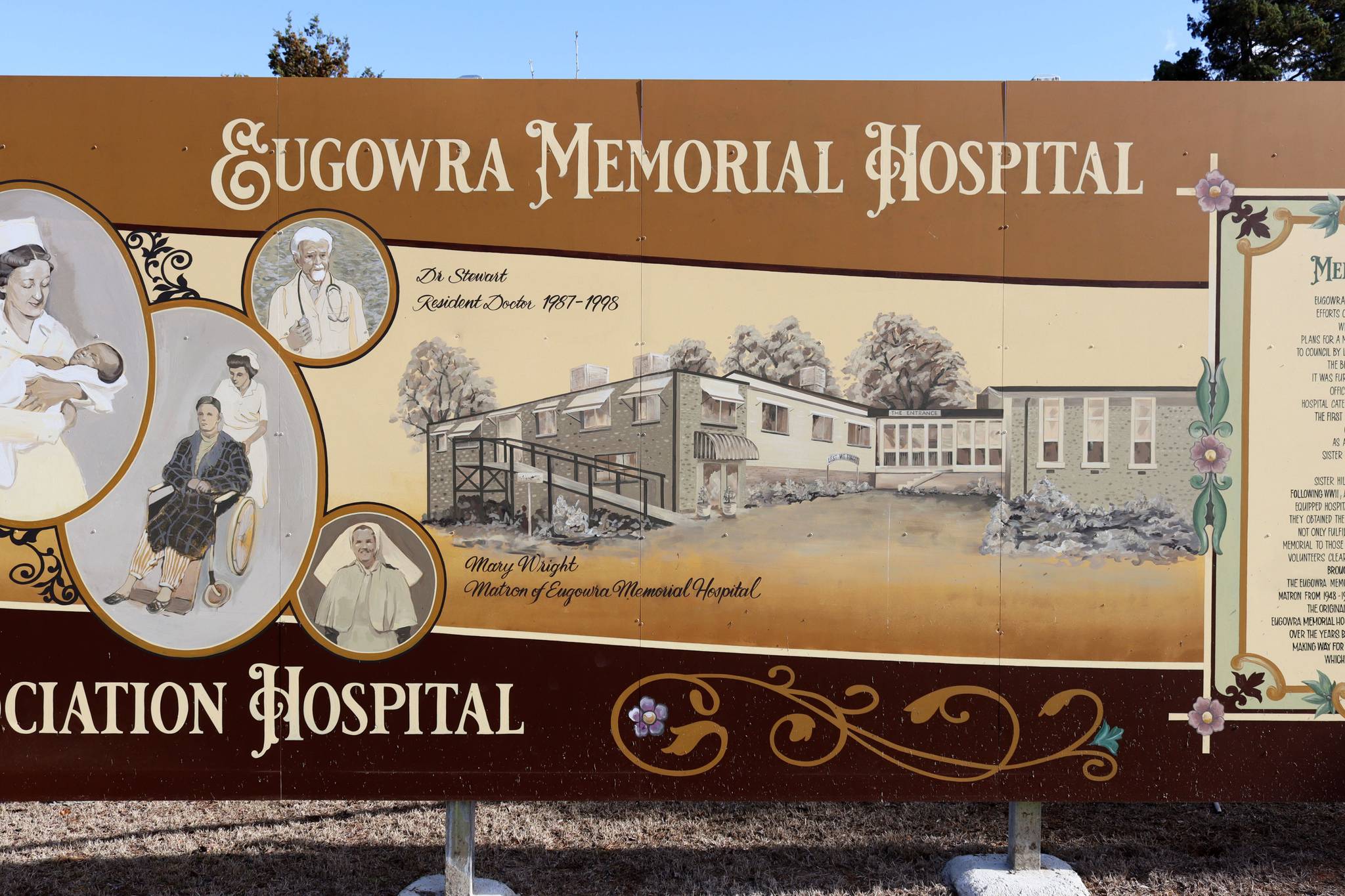 Peter Crossman, Arty Shaz, Marshall Dunn&mdash;Eugowra Memorial Hospital