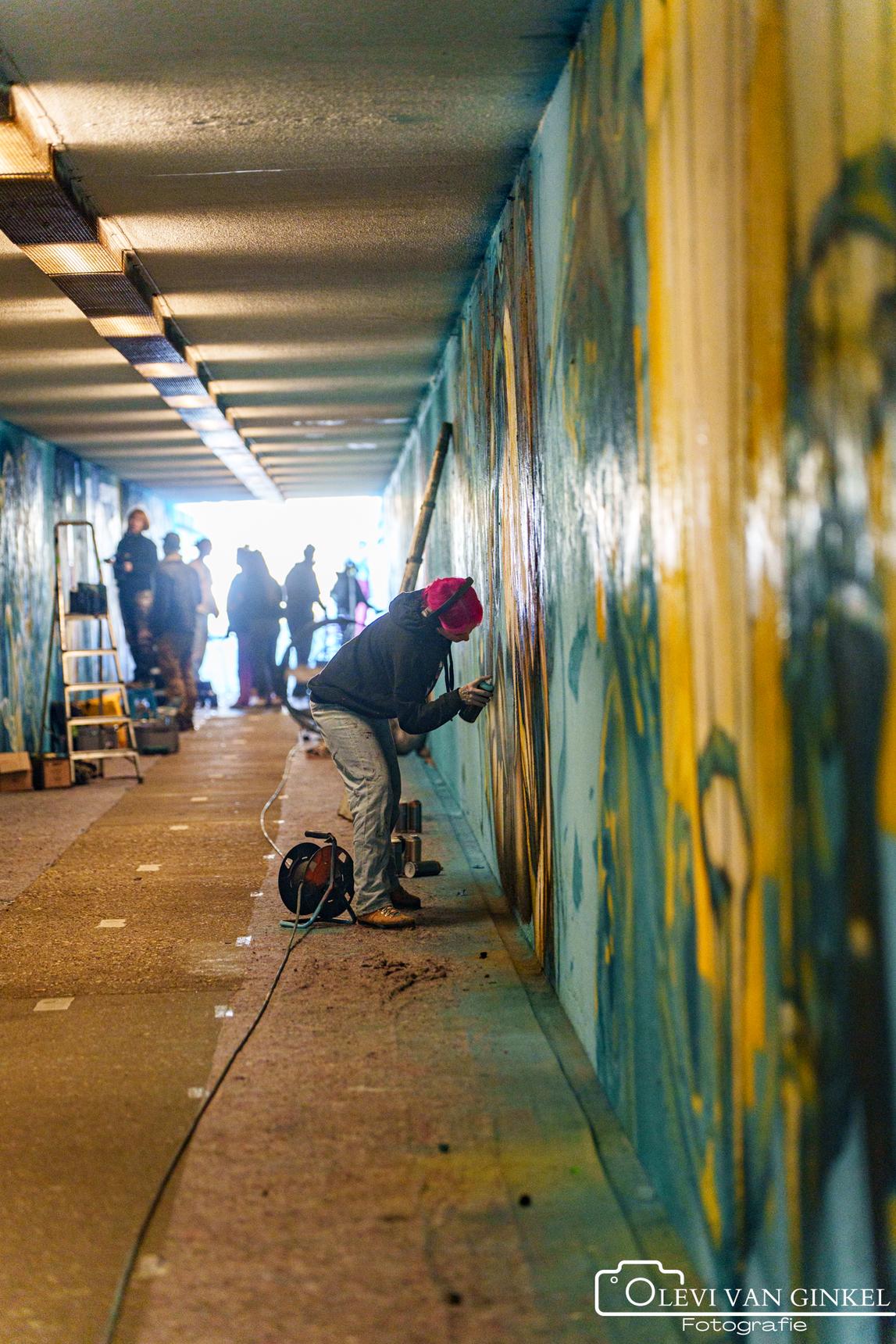 Zmaja, Marloes De Kiewit, Laxmi Manuela, Simian Switch, VAAF, Toscanabanana, Sokaris, Anouk Brand, Lucile Van Laecken, Rutger Termohlen, Sowet, Zark, Studio mutoni, Sasko, Kseniia Nel—Bospoorttunnel 'Wij eisen de nacht op'