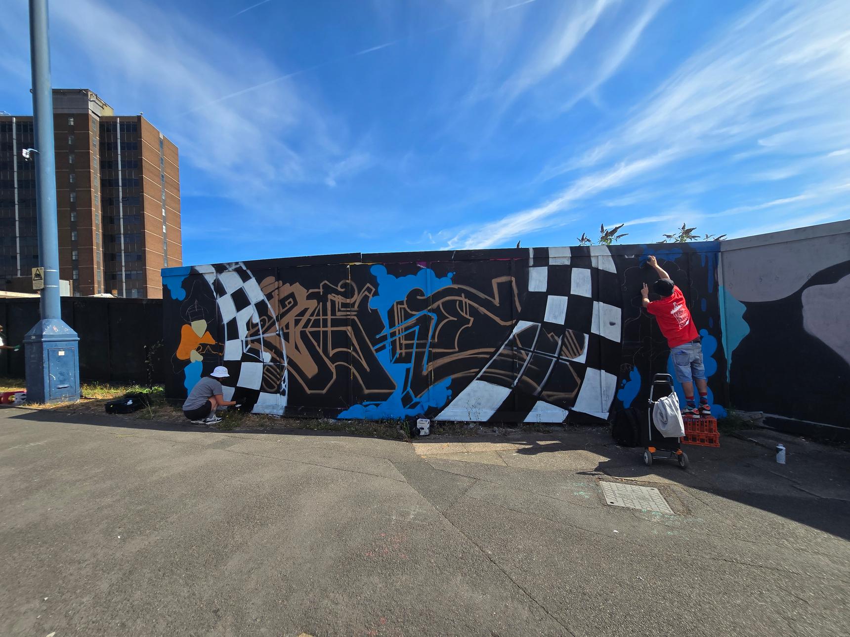 Sweetheart Streetart, Marko Antonio—Broadway to Brooklyn Ferry Express Tribute