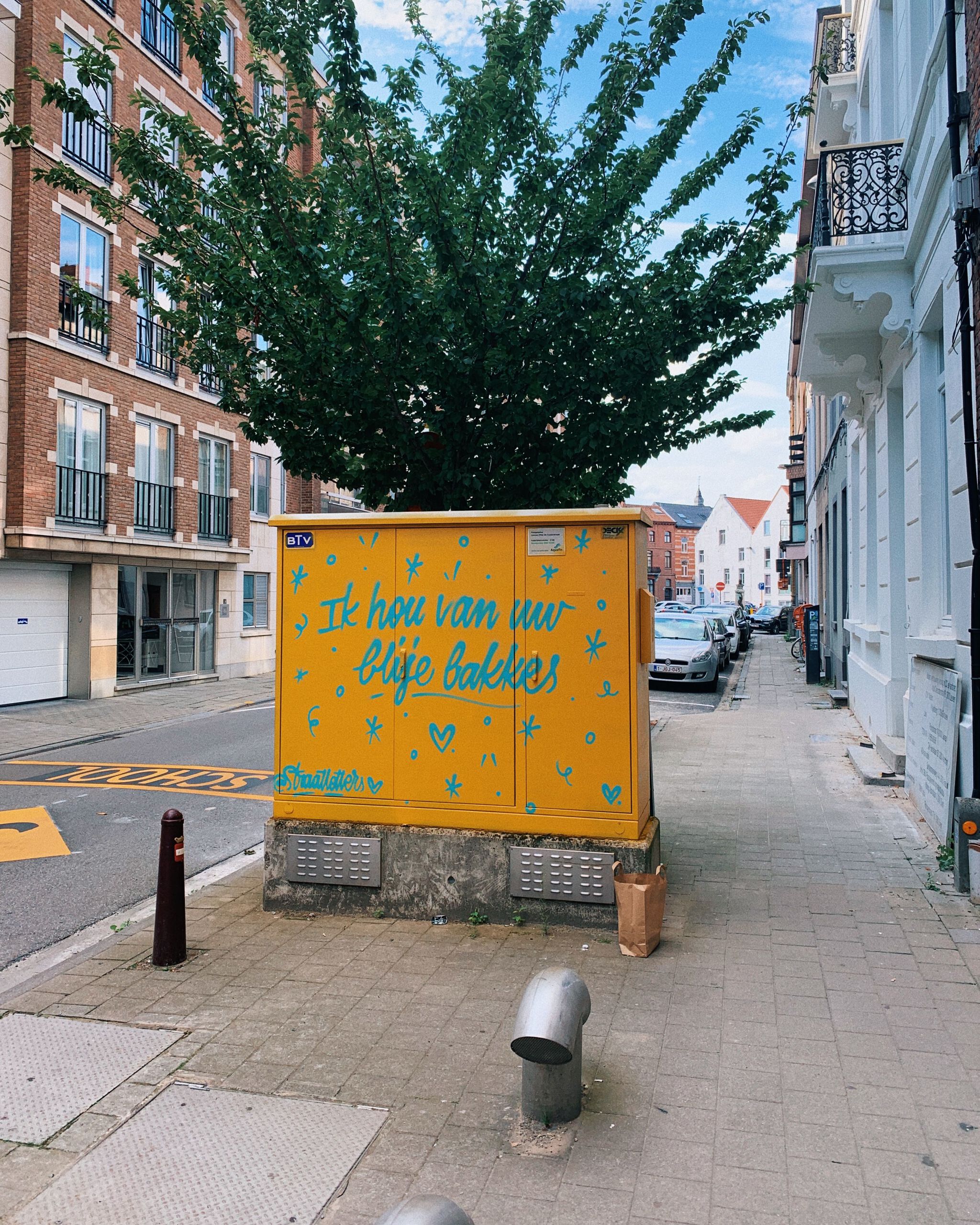 Straatletters&mdash;ik hou van uw blije bakkes