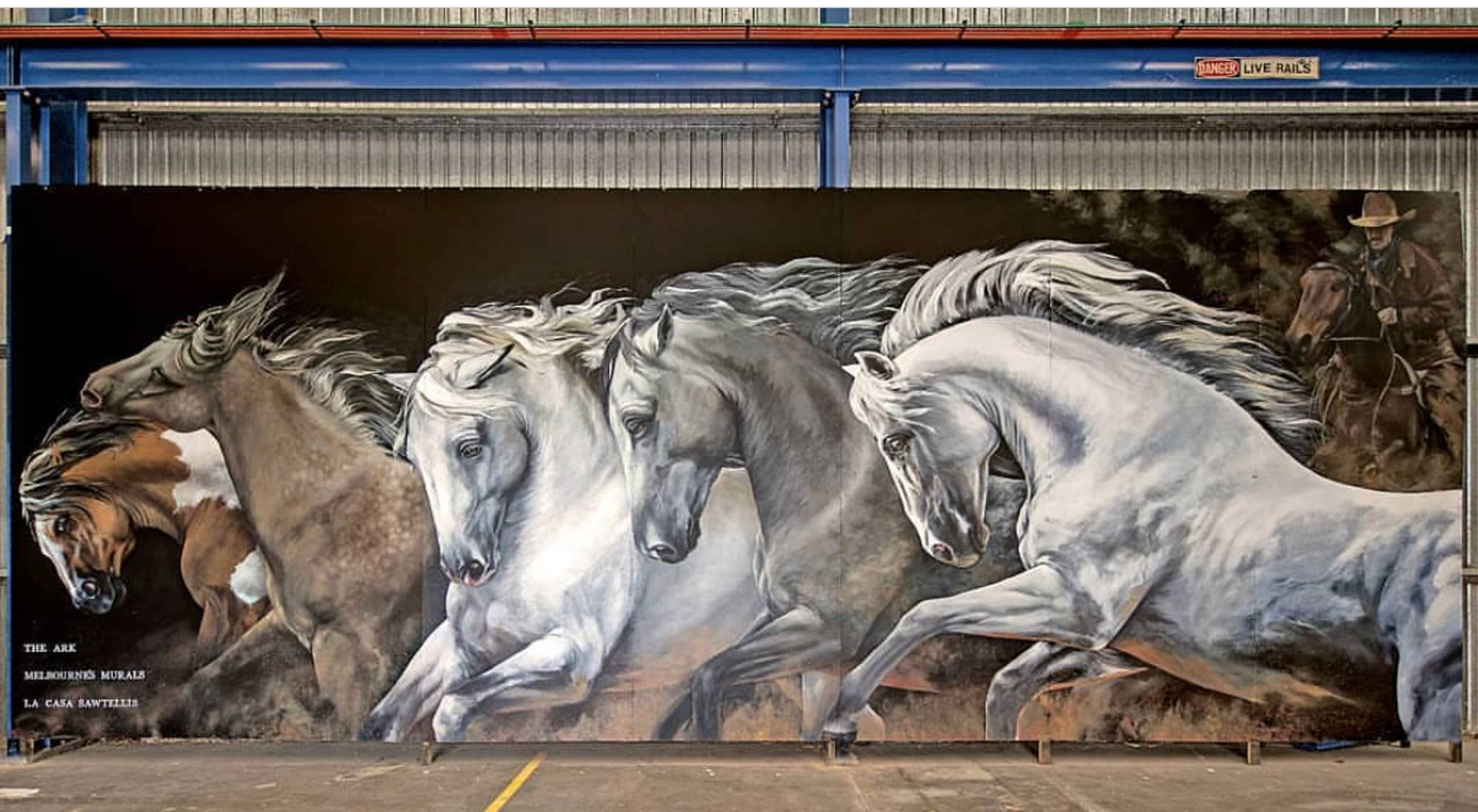 Melbourne's Murals&mdash;Running Brumbies