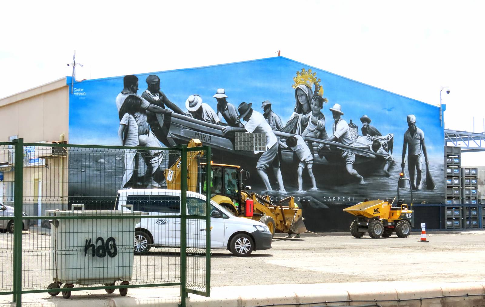 Richard Santana, Kiryat Mendoza—Mural Cofradía Pescadores de Arguineguín
