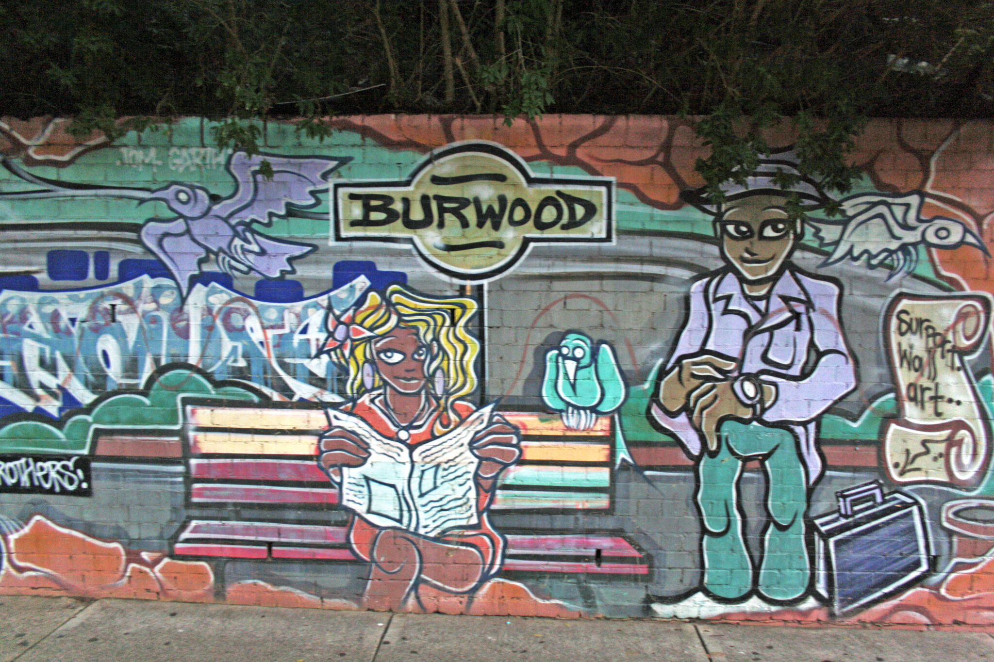 Unknown - Sydney&mdash;Burwood Station Mural