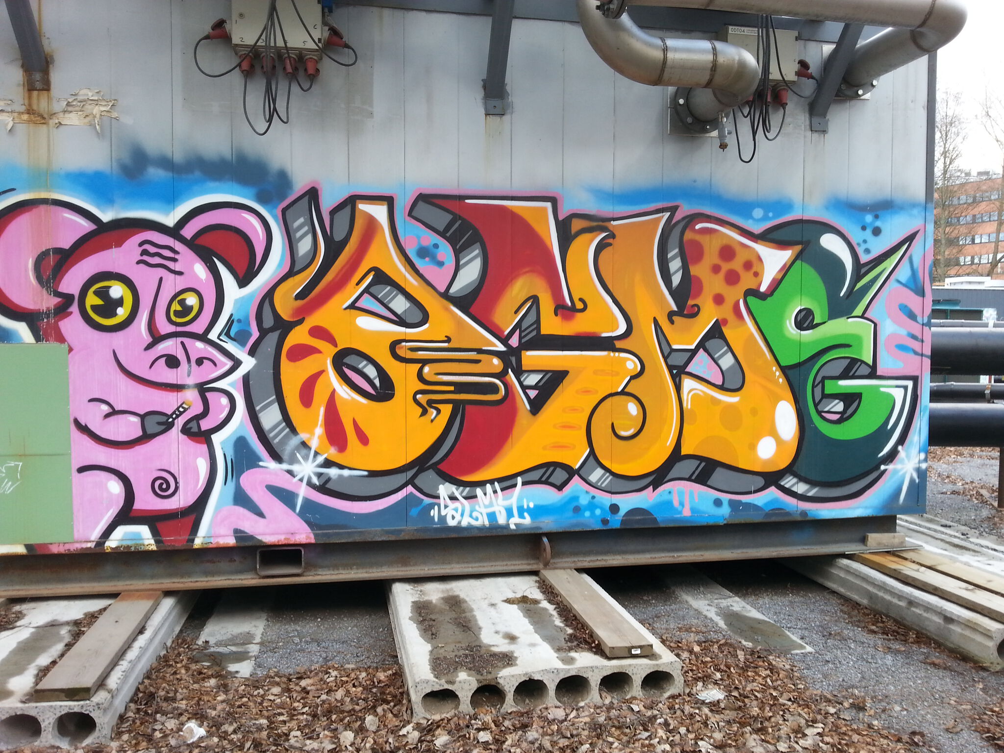 Agme, Tare, Shit&mdash;Streetart in a container
