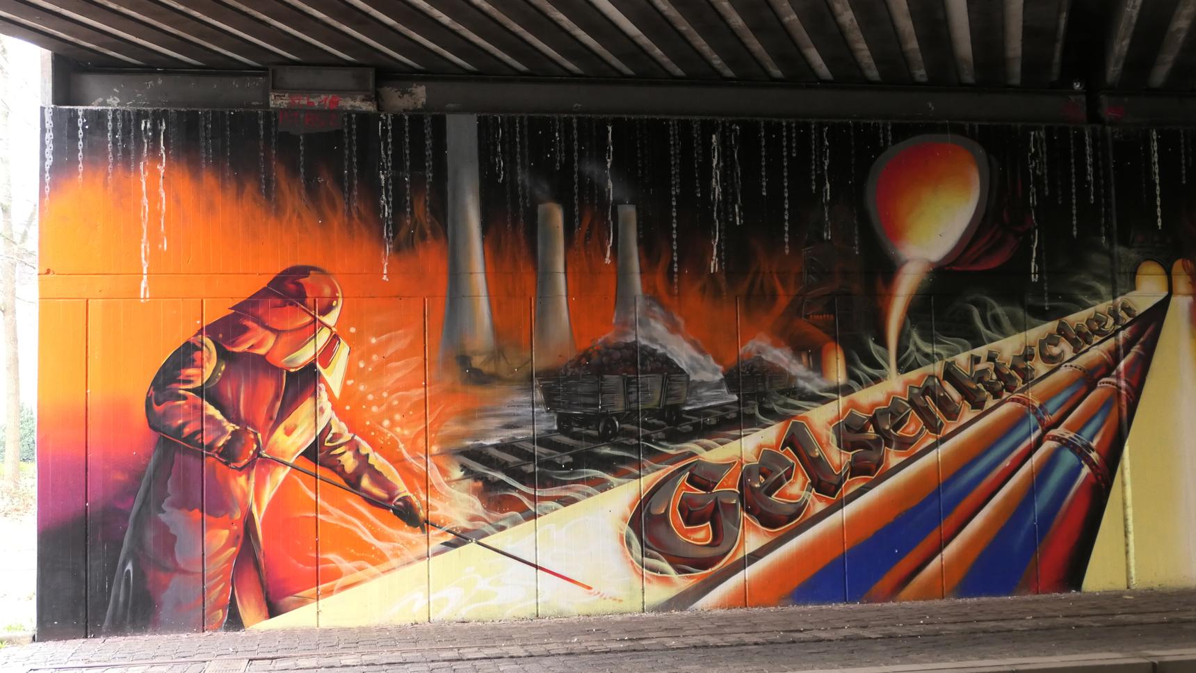 DAN , WIXONE, Mone, DRK Crew, SPONK, Beni Veltum, Alex Terboven, Levin Tomala, Knut Köhler, Chris Gollan—Kulturcollage Tunnel Wickingstraße