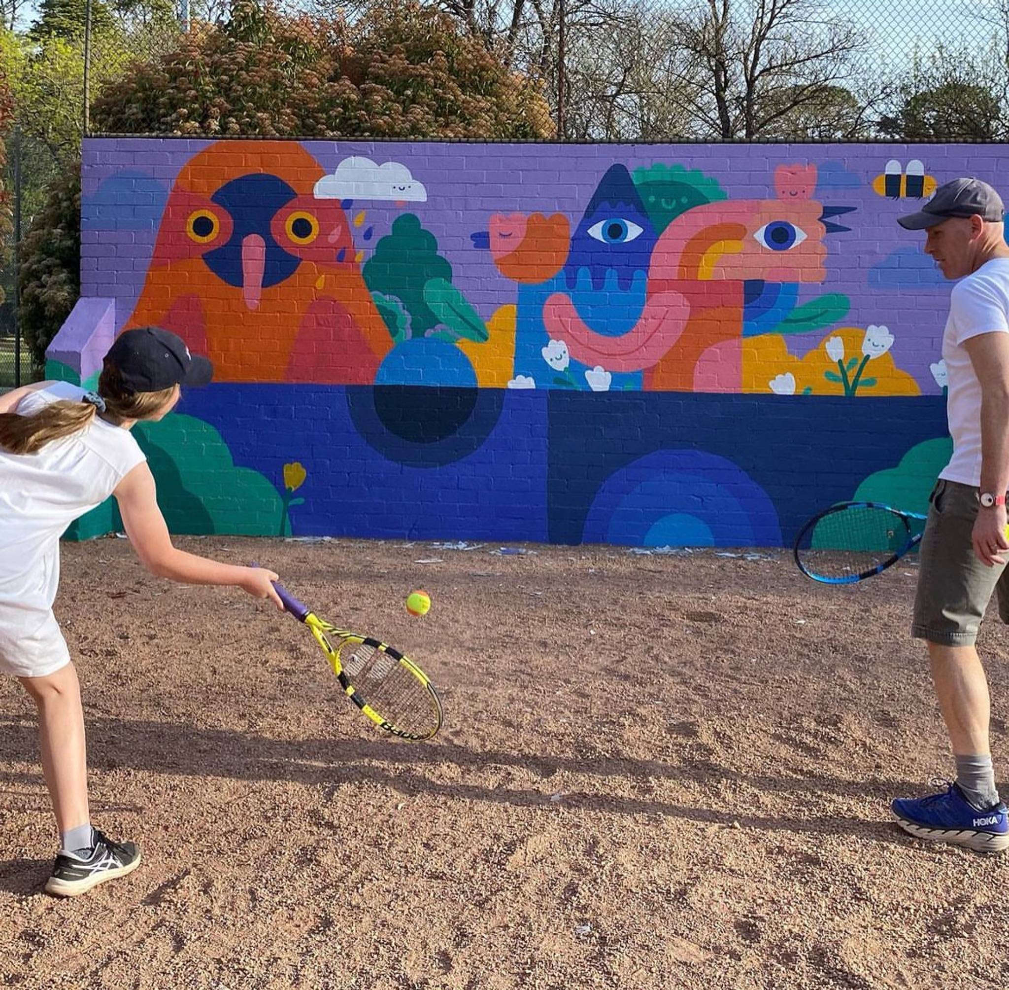 Happy Decay&mdash;Turner Tennis Club Walls