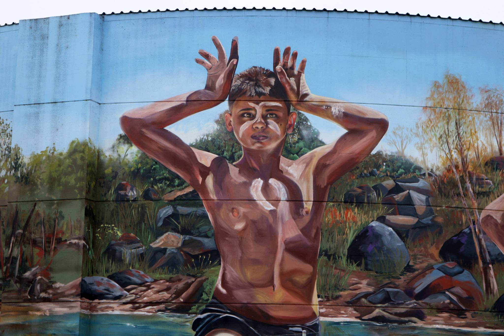 Drapl, The Zookeeper, The Brightsiders&mdash;Cowra POW Water Tank Mural