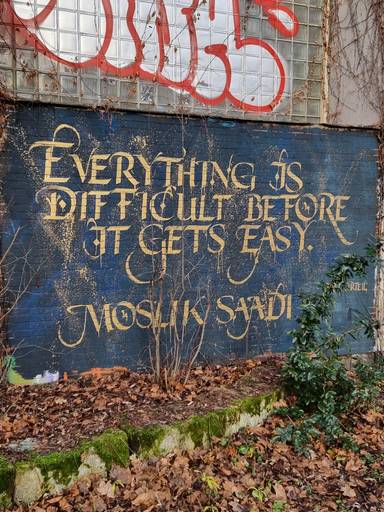 Everything is difficult before it gets easy