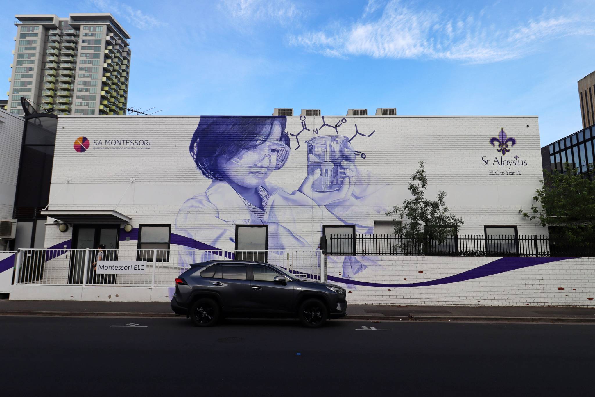 St Aloysius College, David Riggs, Deanne Riggs&mdash;St Aloysius College Mural