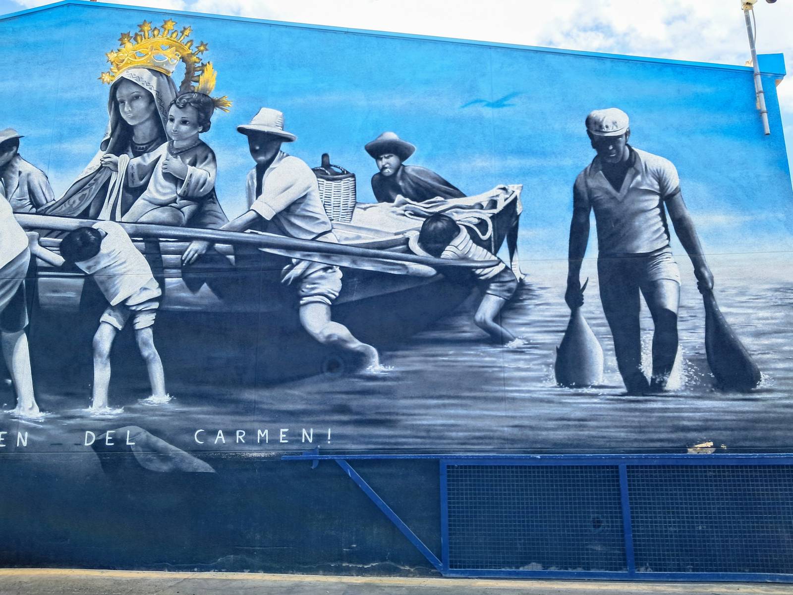 Richard Santana, Kiryat Mendoza—Mural Cofradía Pescadores de Arguineguín