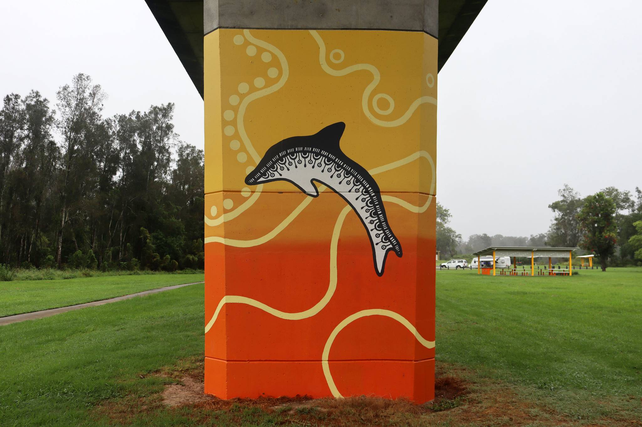 Mel Streater, Angela Marr&mdash;Log Wharf Mural