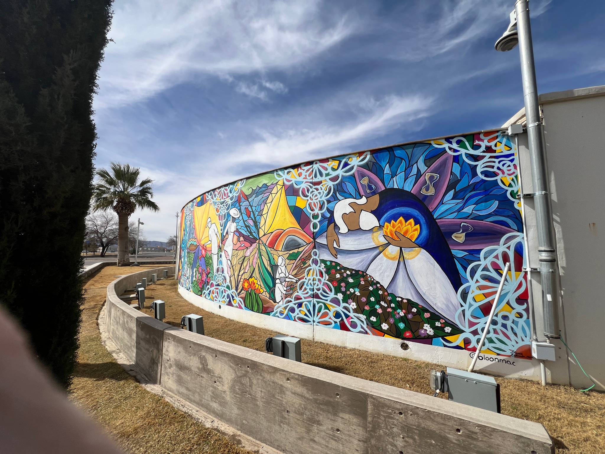 Blanca Estrada, Tino Ortega&mdash;Healing Garden Mural