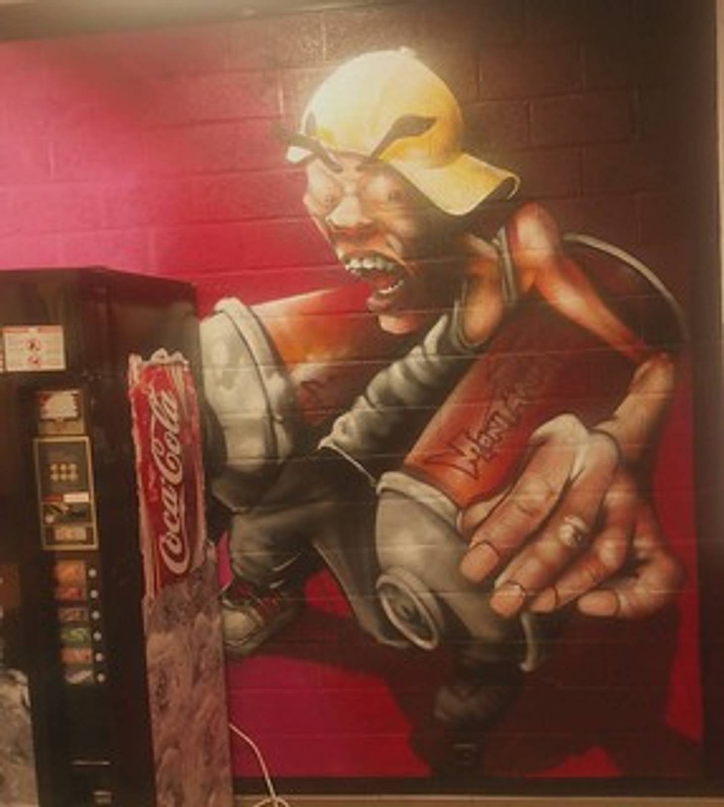 —Murals by Nash inside youth centre Fuego