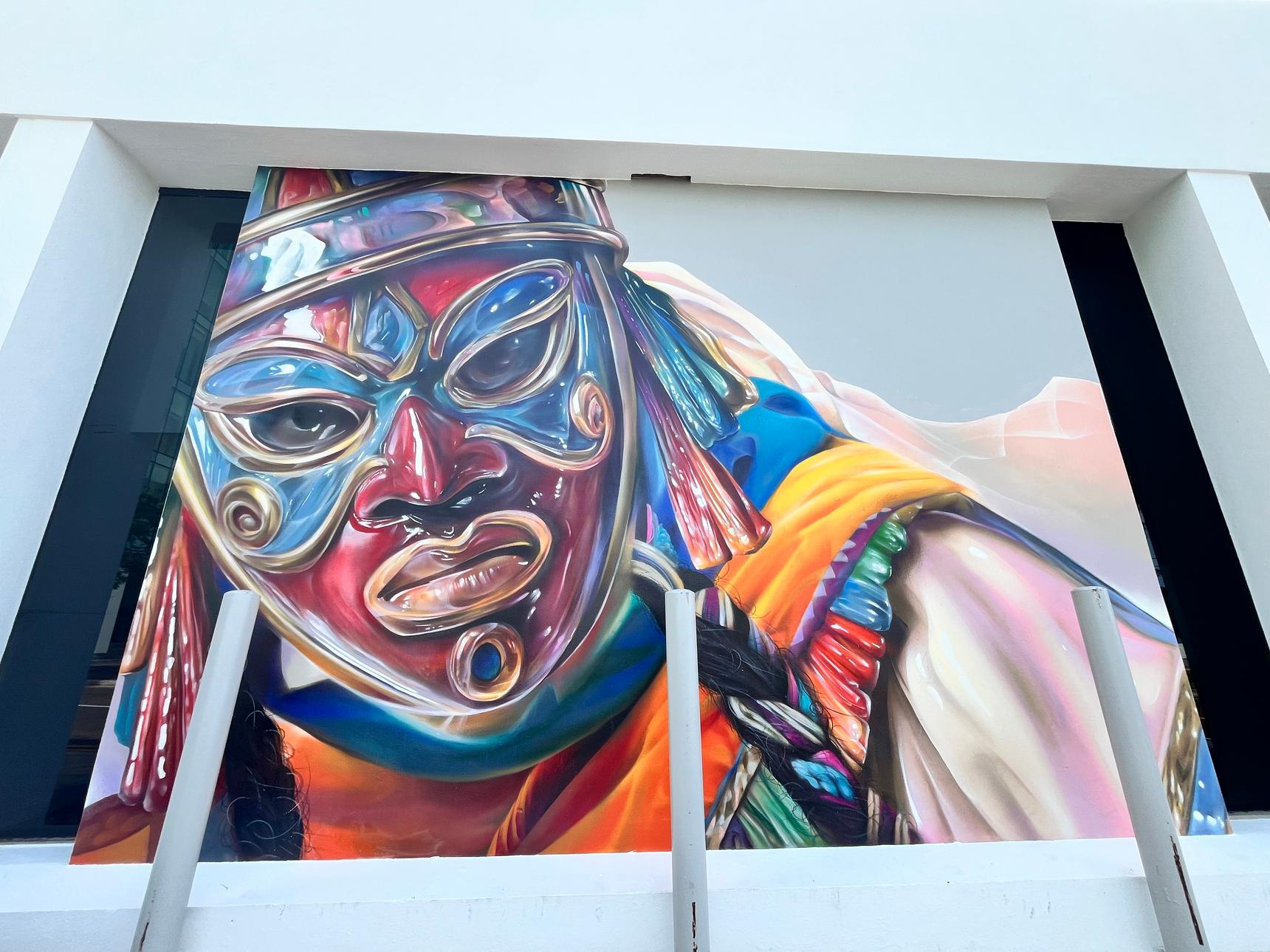 Hiero Veiga, Bacon—Bermudian Gombey dancer