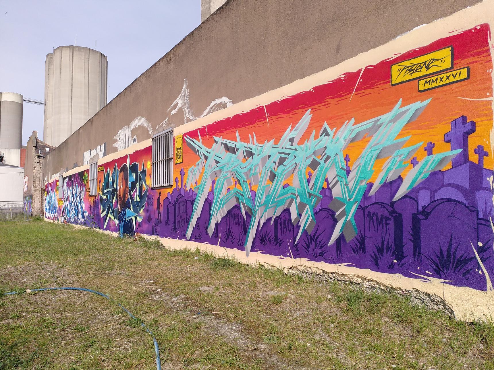 Mahon, Copsa 104 Crew Wildcans, Pisco Logik, Pistone Letters—Macia Zombies Wildcans Wall