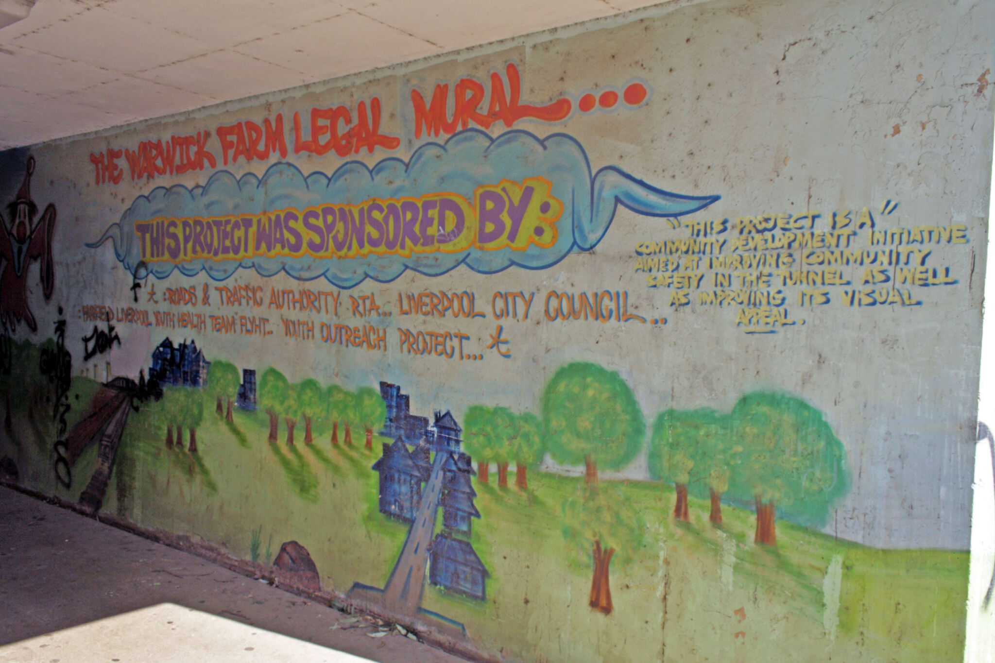 &mdash;Warwick Farm Legal Mural