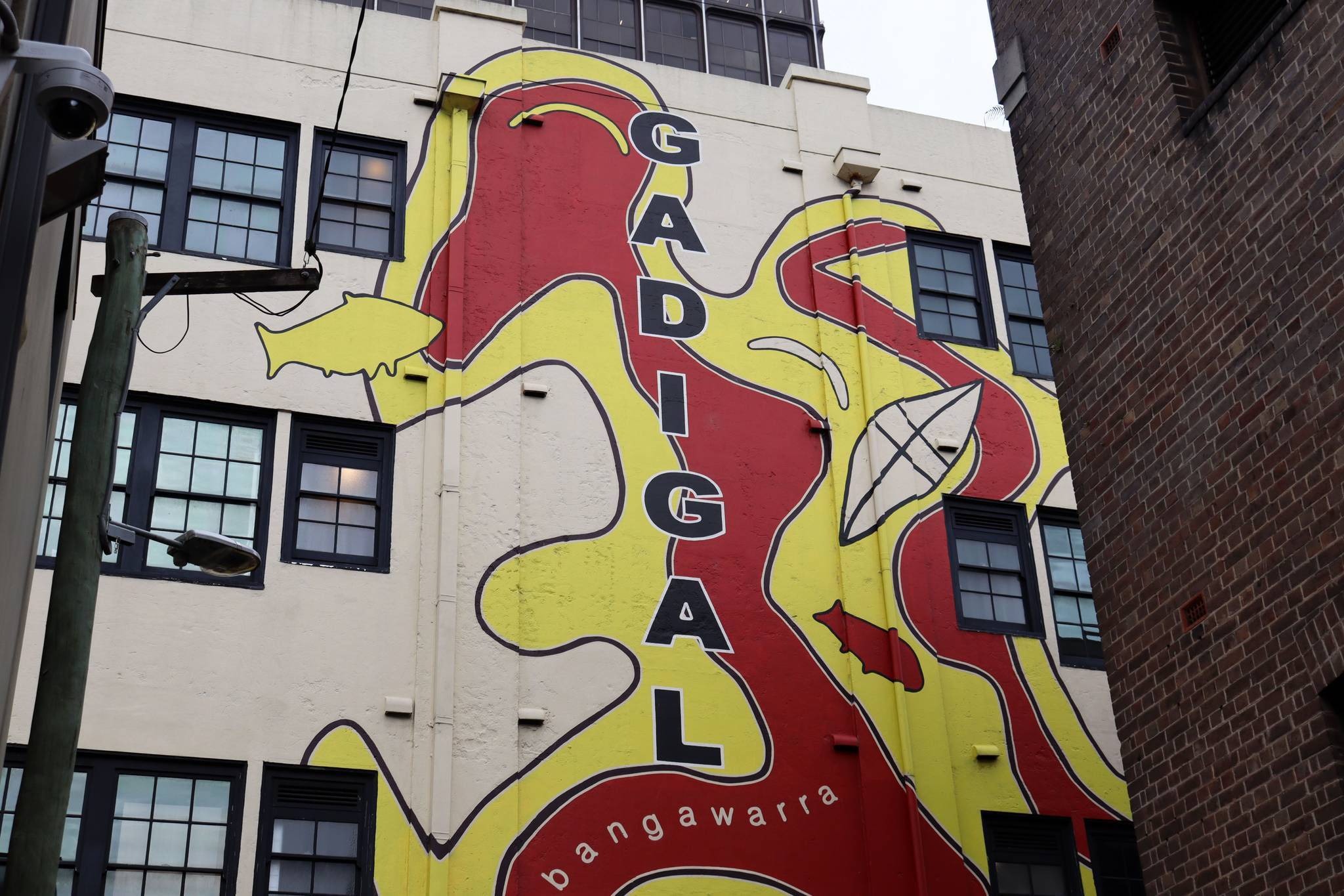 Gadigal Mural by Jason Wing, Dennis Golding, Lucy Simpson - Street Art ...