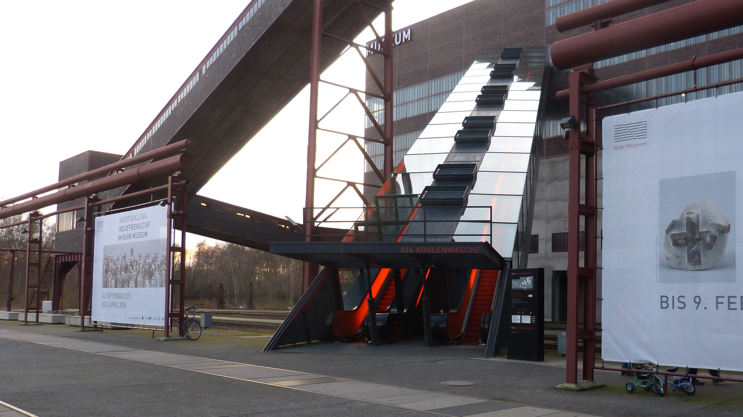 The Orange Escalator by Rem Koolhaas, Heinrich Böll - Street Art