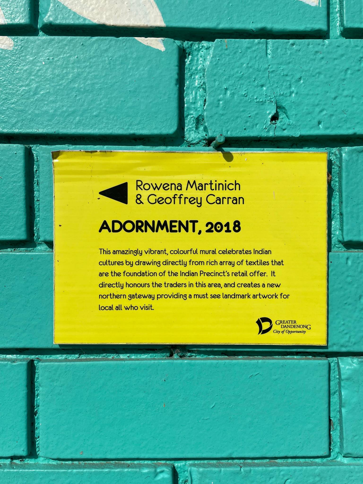 Geoffrey Carran, Rowena Martinich&mdash;Adornment