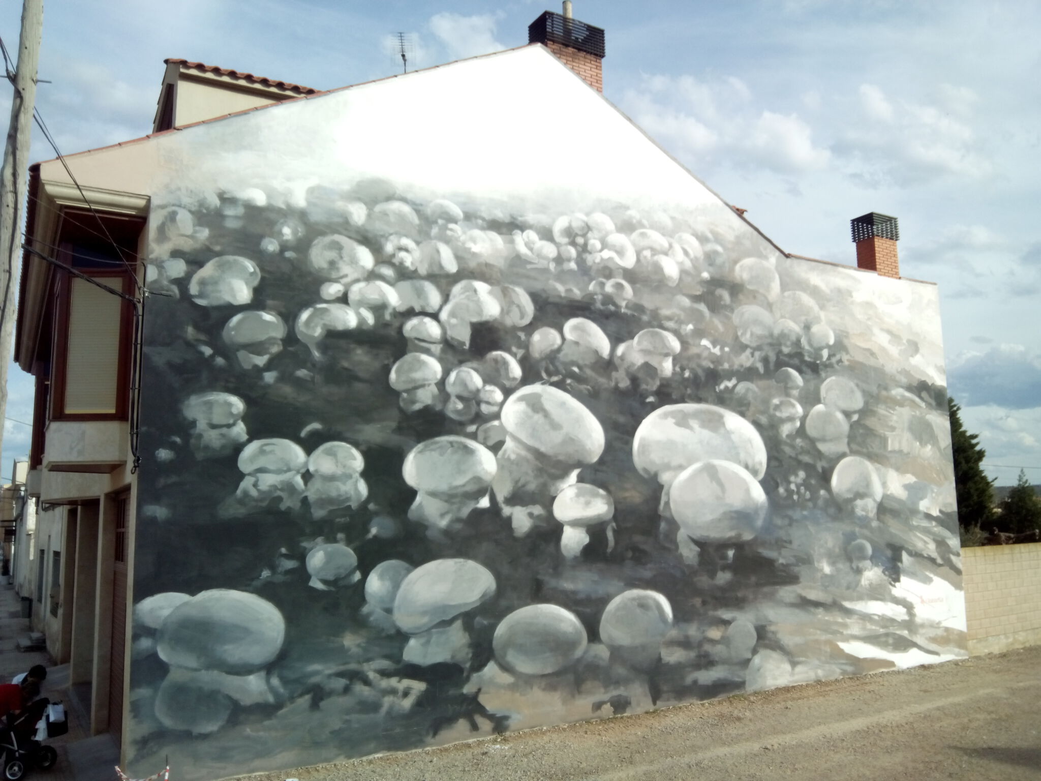 Globartia&mdash;Mural en honor al champiñón / mushrooms wall