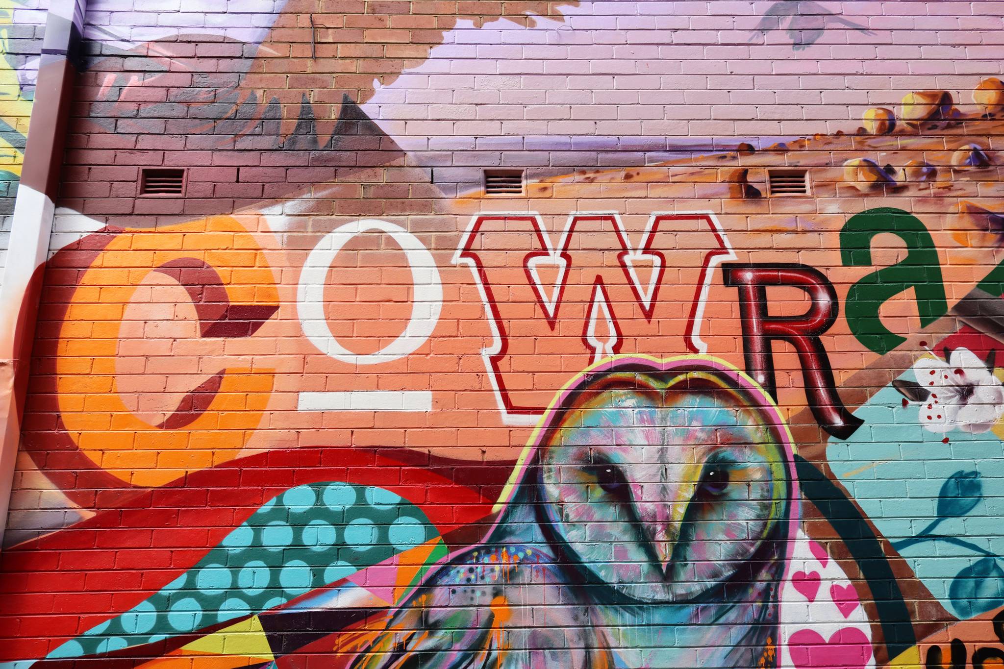 The Brightsiders, The Zookeeper, Drapl&mdash;Cowra Laneway Mural