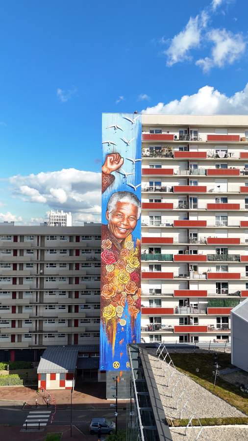 Nelson Mandela by Artiste Rast - Street Art Cities