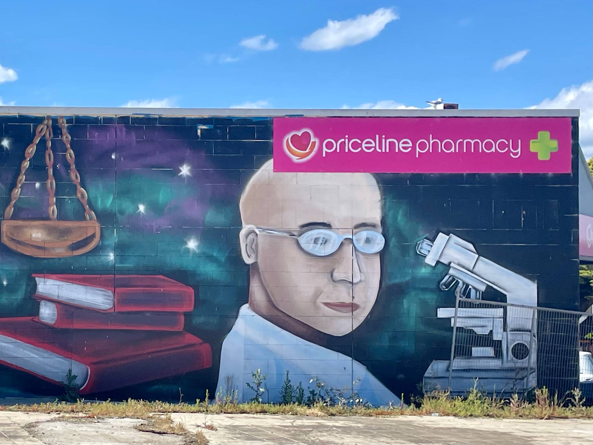 Phillip Island Murals&mdash;Priceline Chemistry Wall