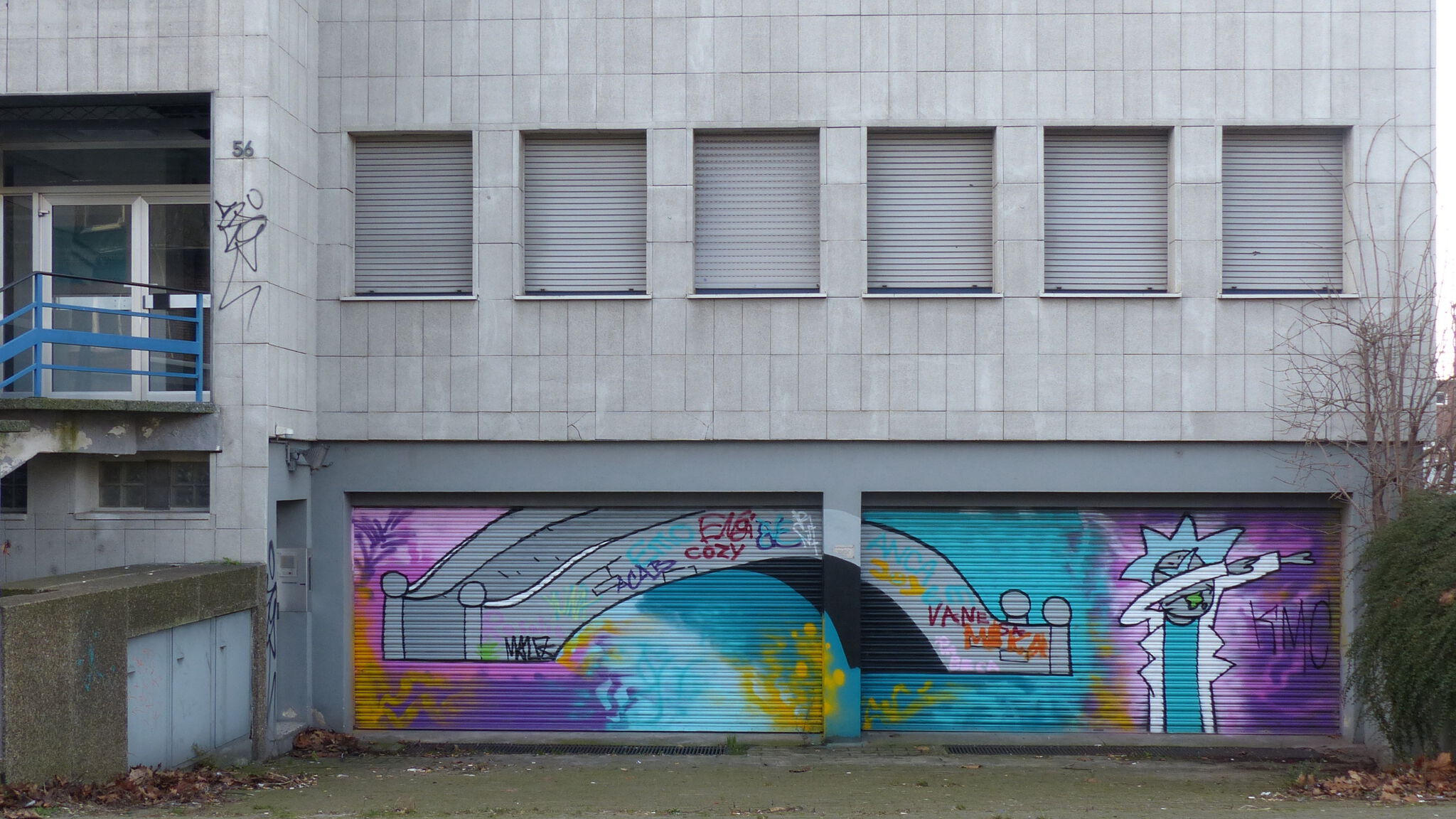 unknown artist&mdash;Garage Door Speicherstraße 56