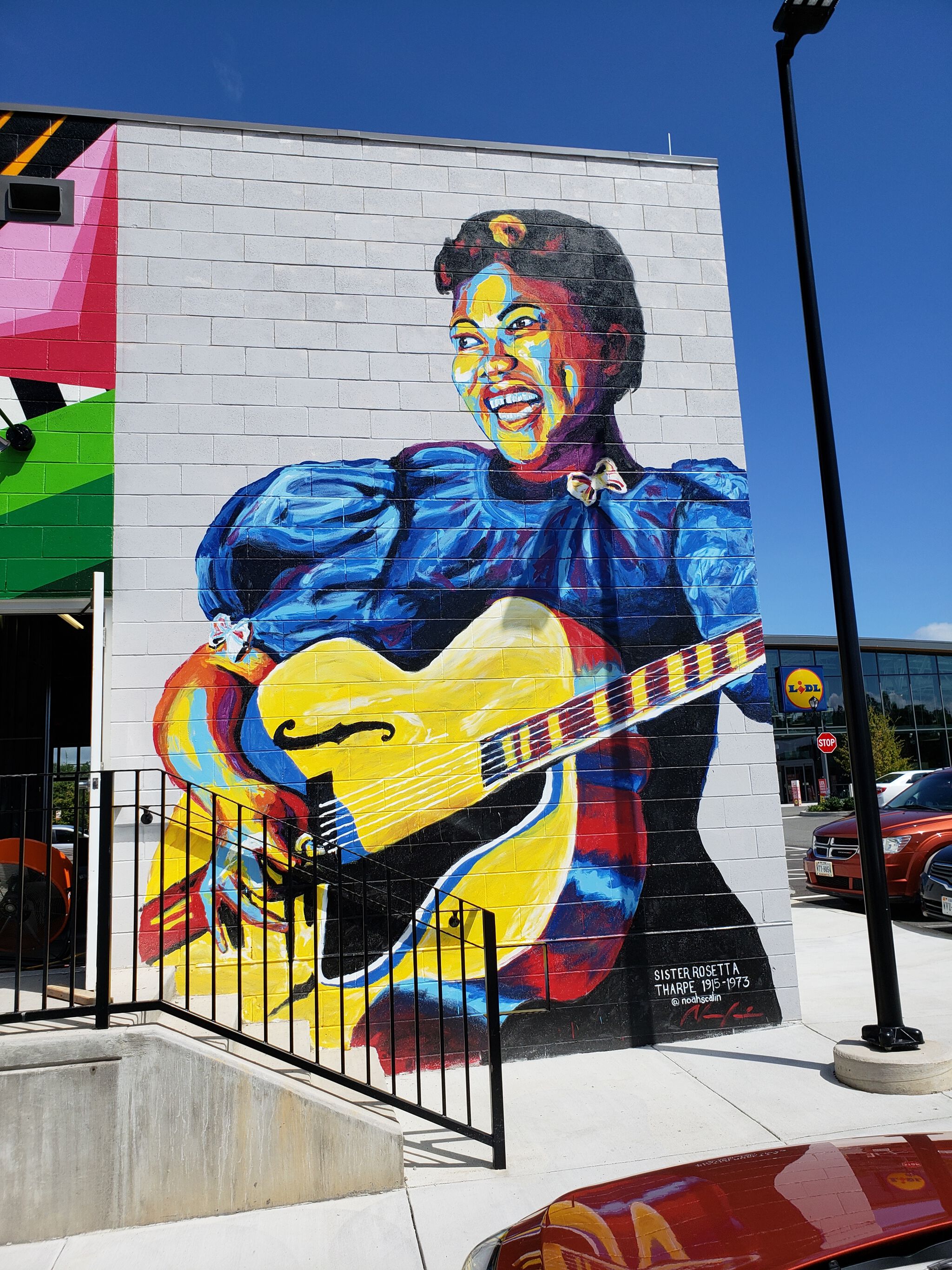 Sister Rosetta Tharpe by Noah Scalin - Street Art Cities