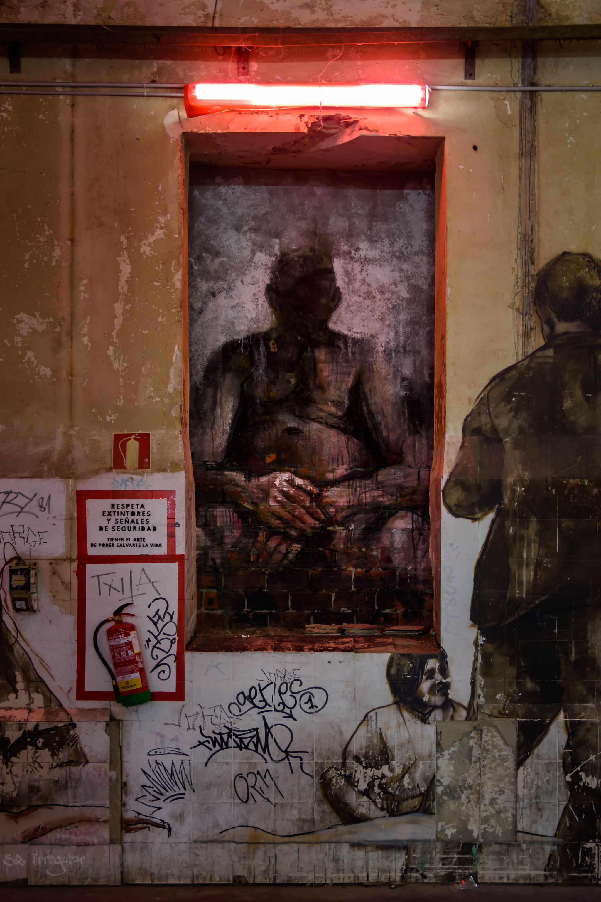 Borondo&mdash;old piece, recently rescued, by Borondo