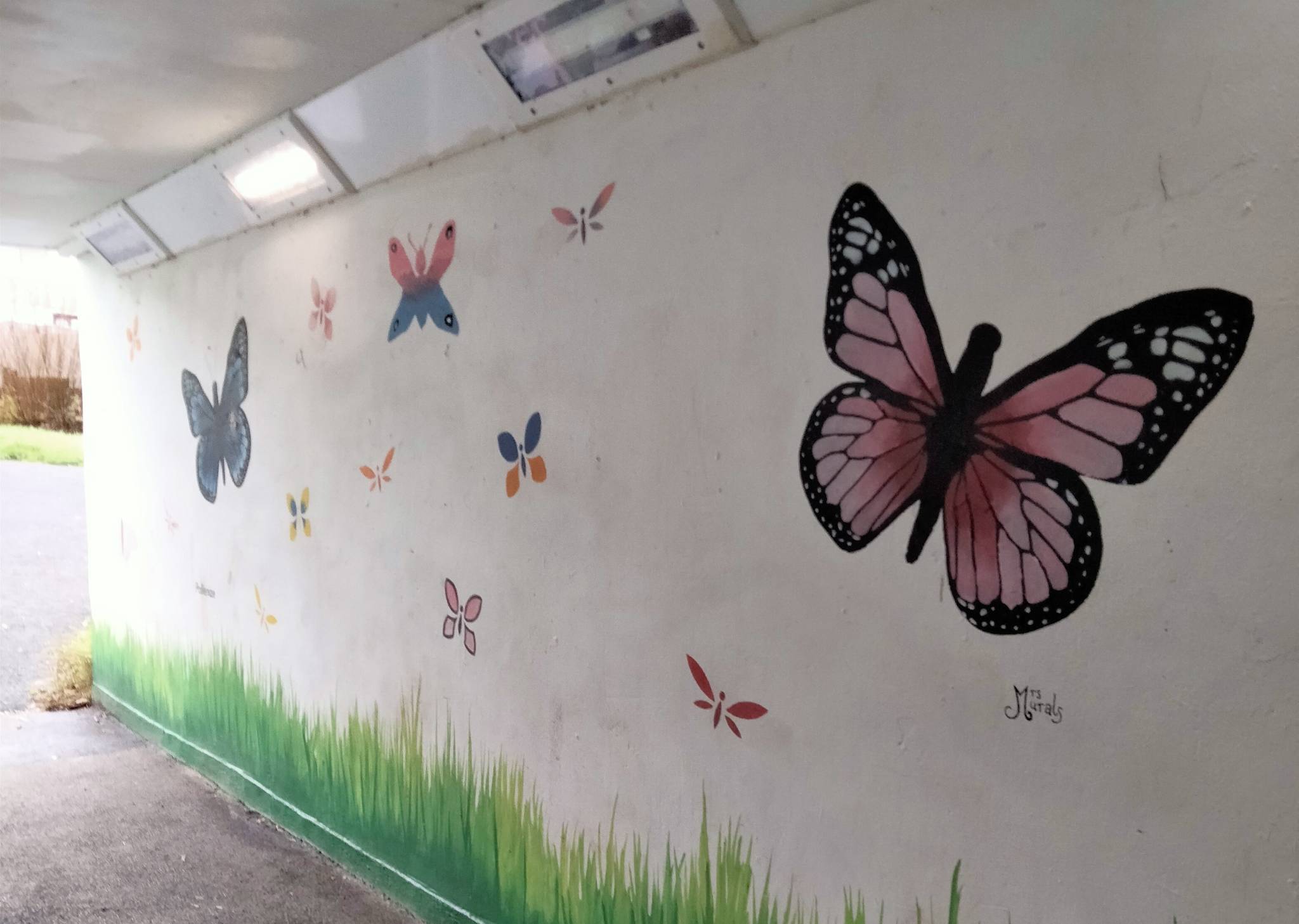 Mrs Murals&mdash;Butterfly Subway
